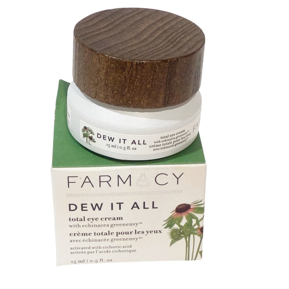 Farmacy Dew It All Total - Moisturizing Under Eye Cream for Lines & Wrinkles NEW